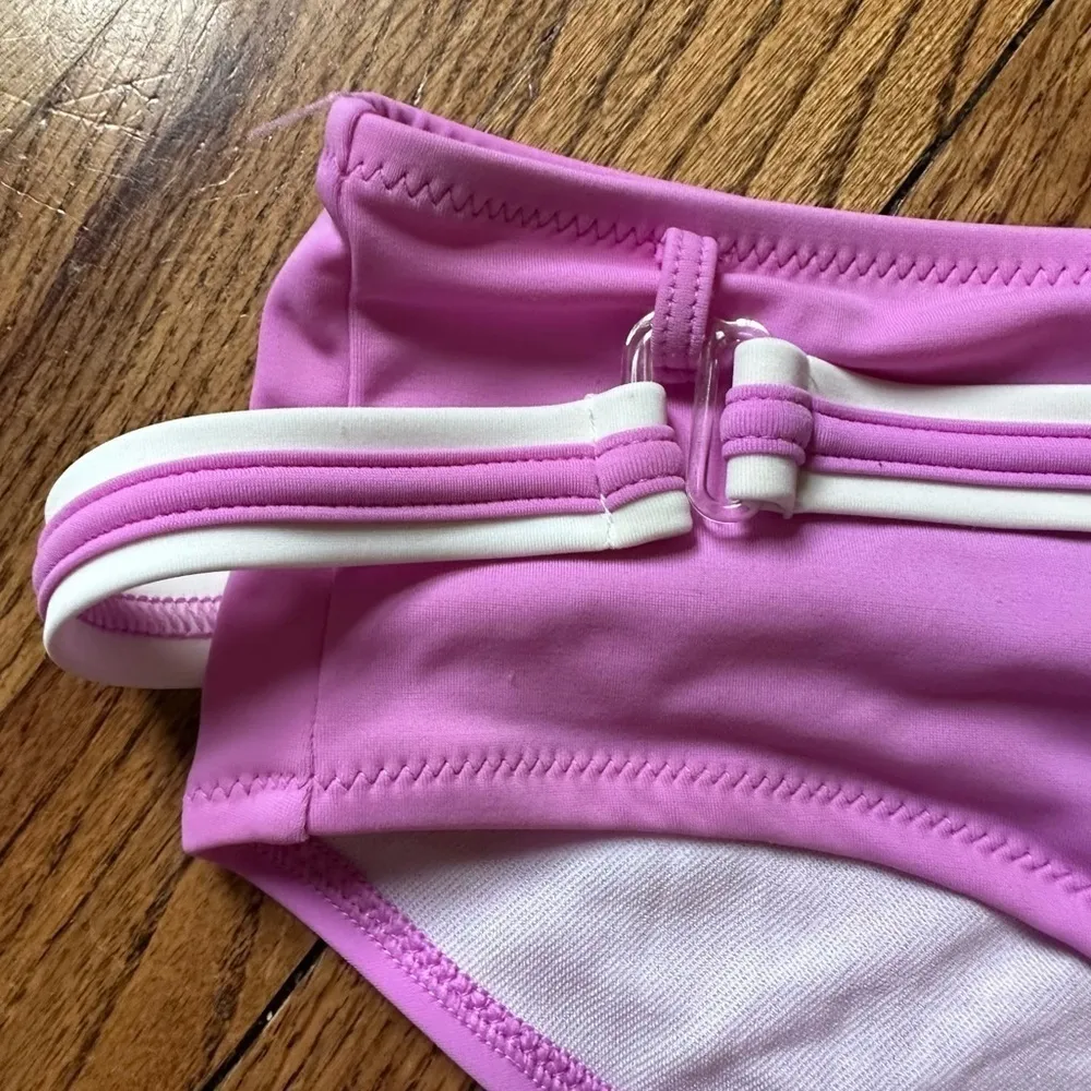 Victoria’s Secret Lavender Halter Top Bikini Belted Bottom Sz M - Image 3