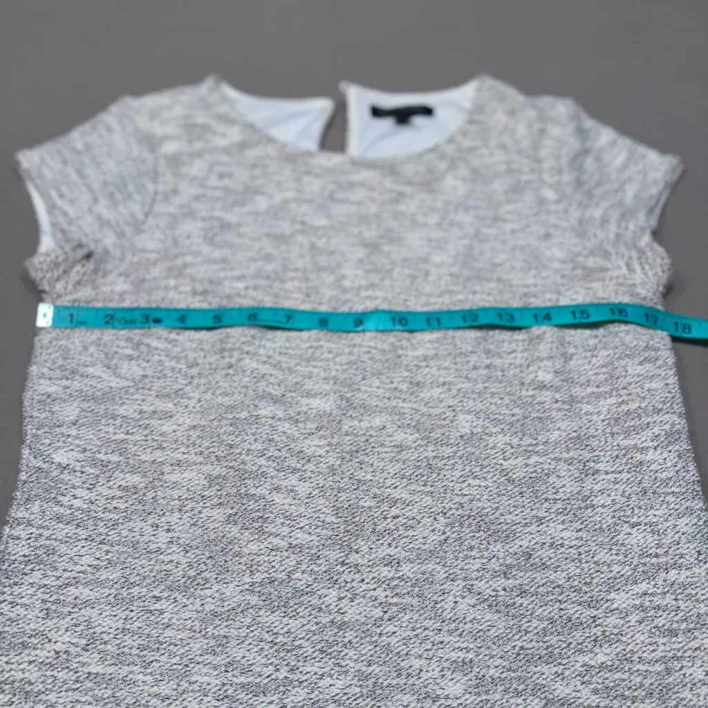 Banana Republic Cream with gold and gray accents textured Dress - Image 3