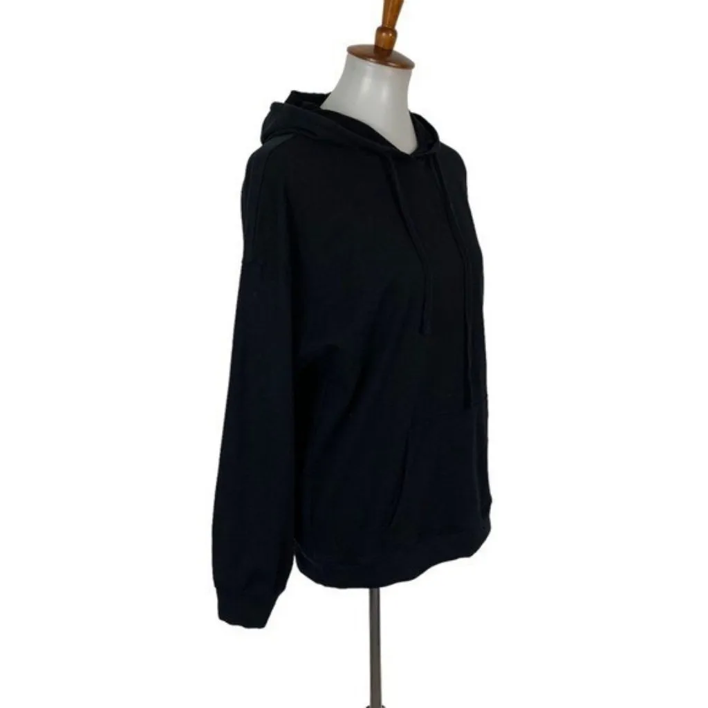 Open Edit Hoodie XS Black Oversized Streetwear Lounge Athleisure Cozy - Image 3