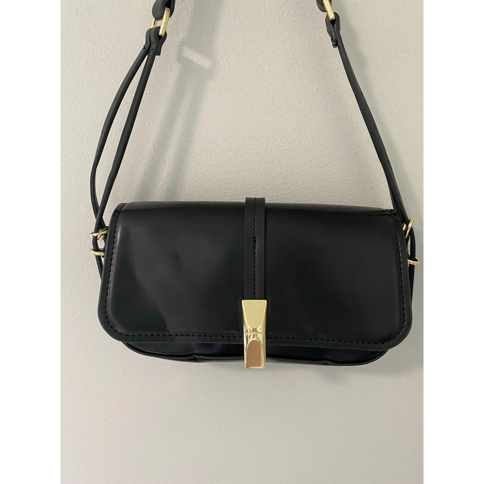 Halston Freya Medium Shoulder Bag, Black - Image 4
