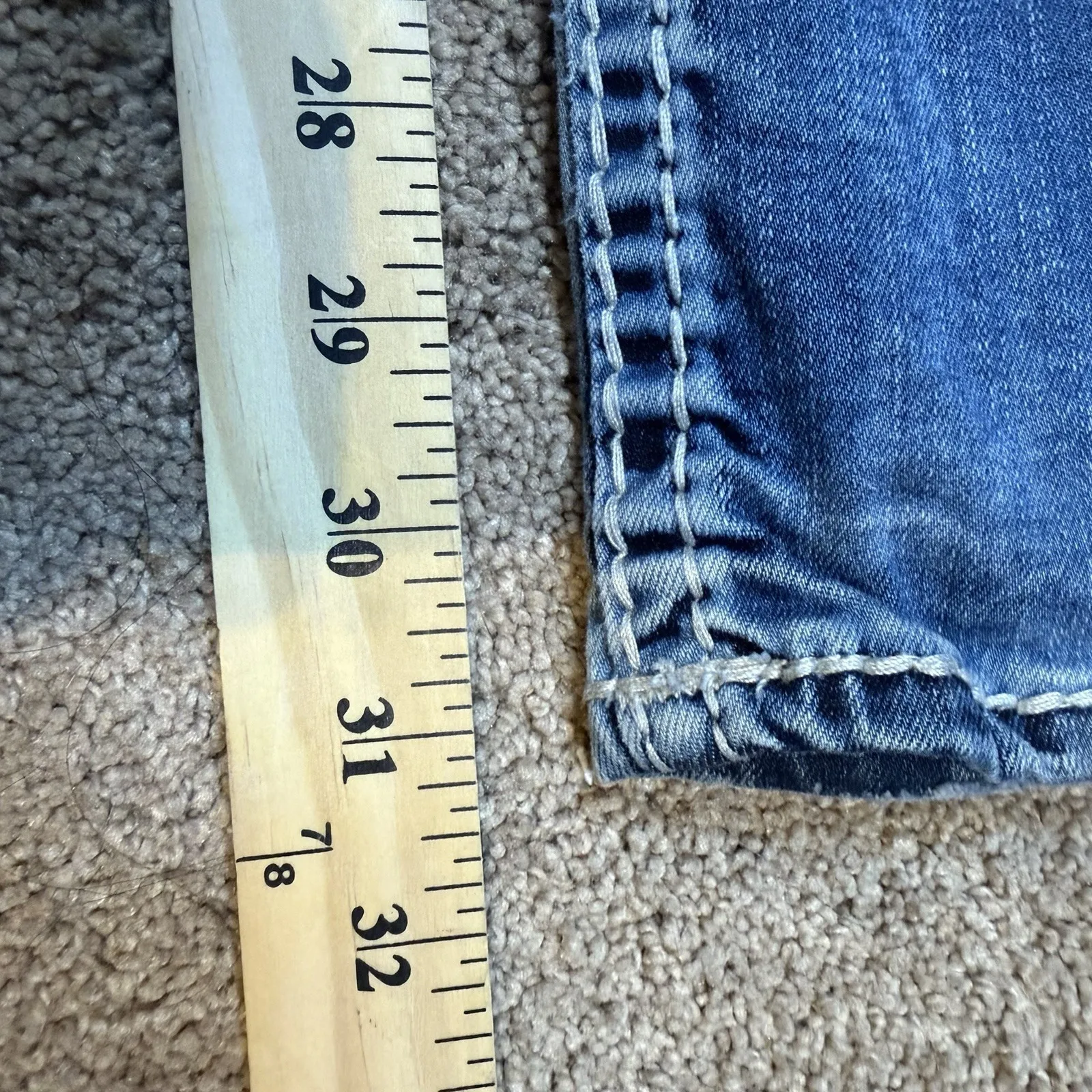 Rock Revival Jeans Womens 29 Blue Eloise Easy Bootcut Thick Stitch Bling Y2K Mid - Image 13