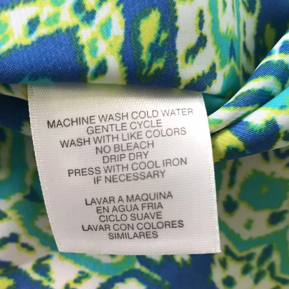 Jones New York Blue/Green Poncho sz S - Image 6