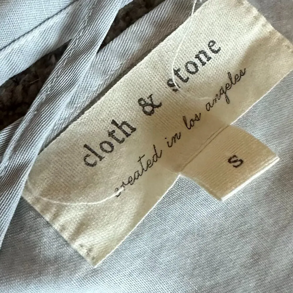 Cloth & Stone Anthropologie Blue Tie Dye Jumpsuit High Neck Sleeveless Small - Image 10