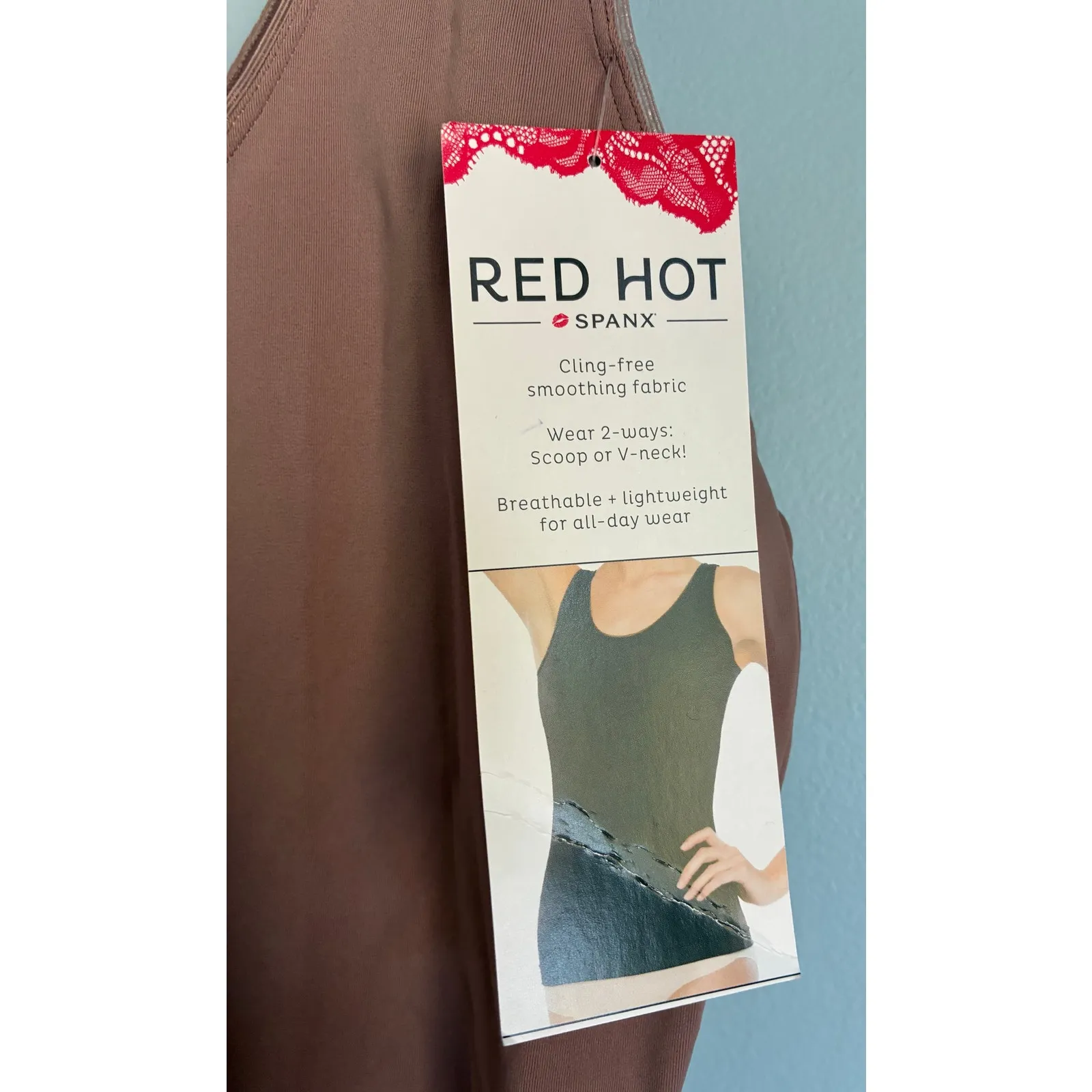 Spanx Red Hot Tank Primer Brown XL - Image 3