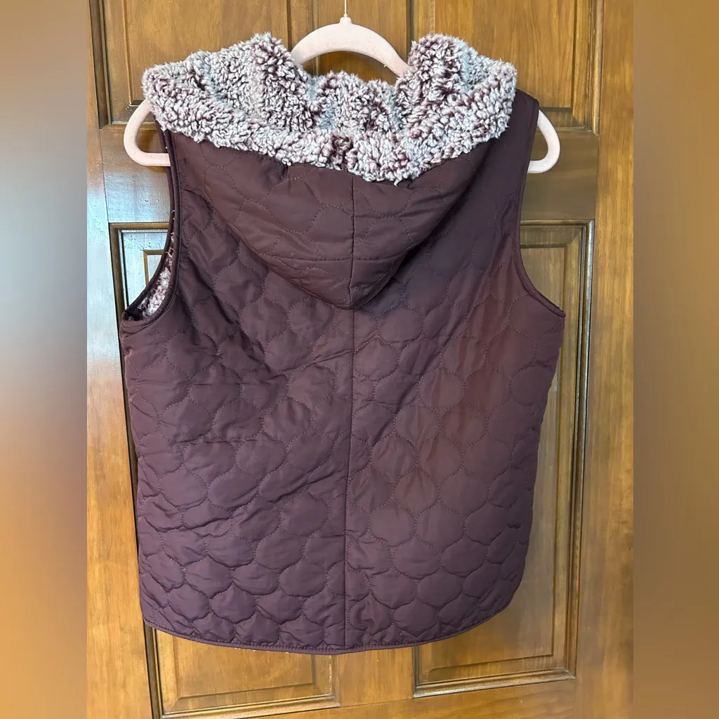 Altar'd State Plush Mauve Polyester Sweater Vest Size Small - Image 4