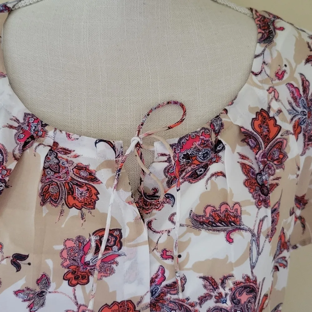 Liz Claiborne floral paisley button down size xl - Image 3
