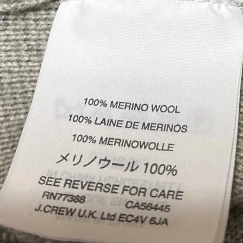 J.Crew 100% Merino Wool Women's Gray Button Long Sleeve Blazer Coat Jacket Sz XS - Image 4