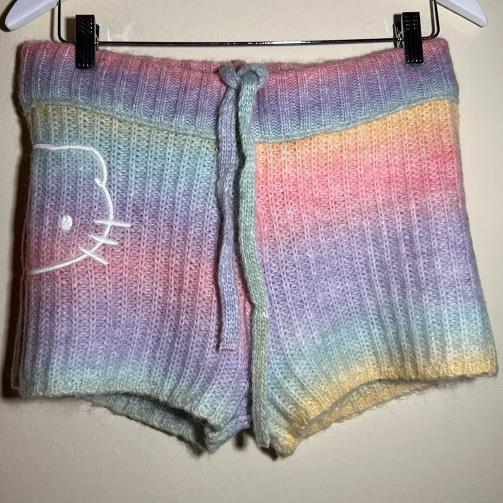 Hello Kitty and Friends X Forever 21 rainbow knit Shorts - Image 6