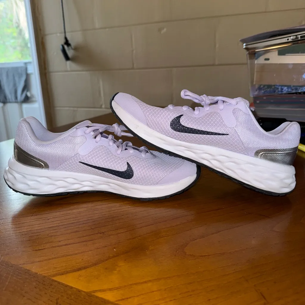 Nike Revolution Running Shoes Purple Women’s 7.5 / Youth 6Y - Image 6