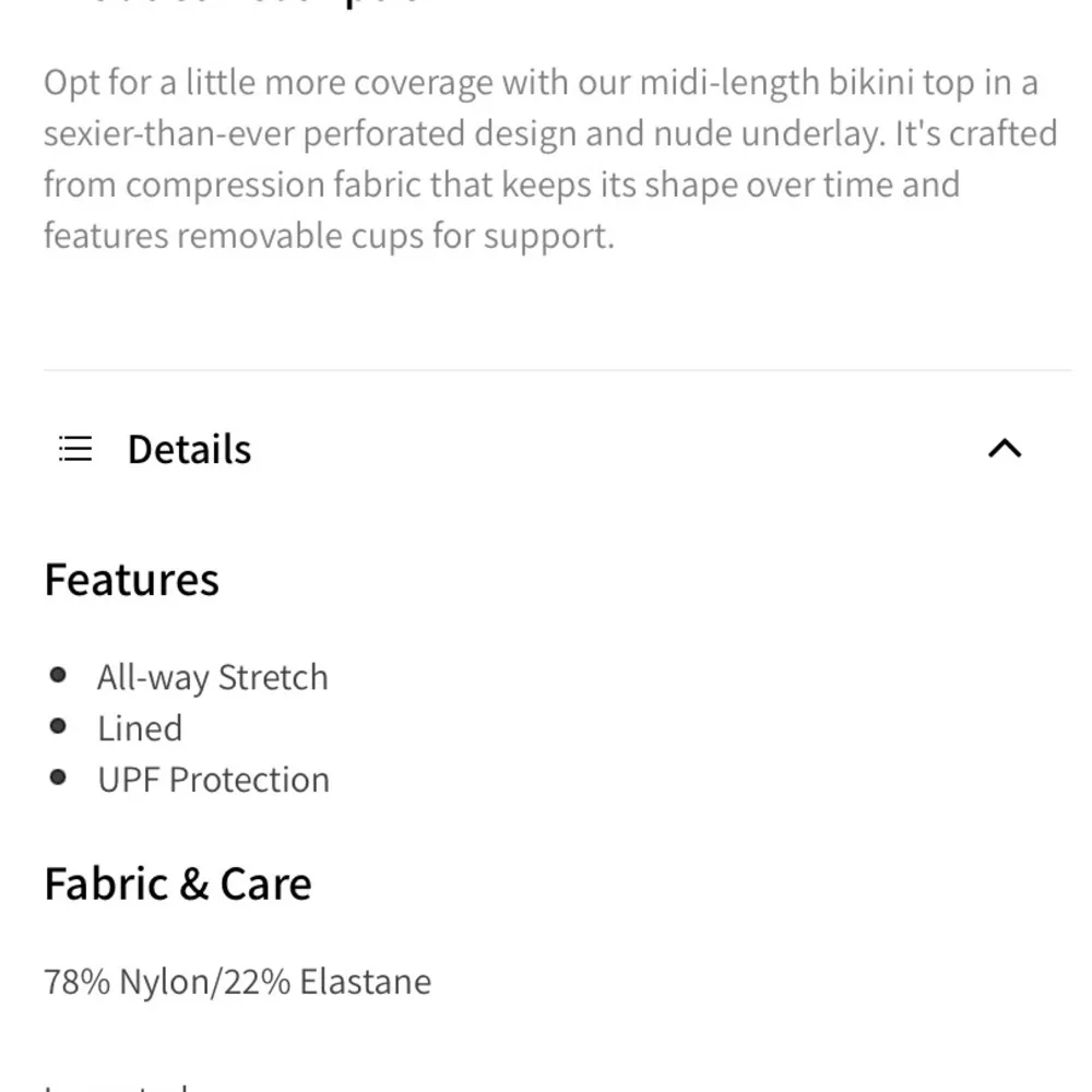 Fabletics  Blue Valentina Midi Bikini Top.  Size XSmall. - Image 11