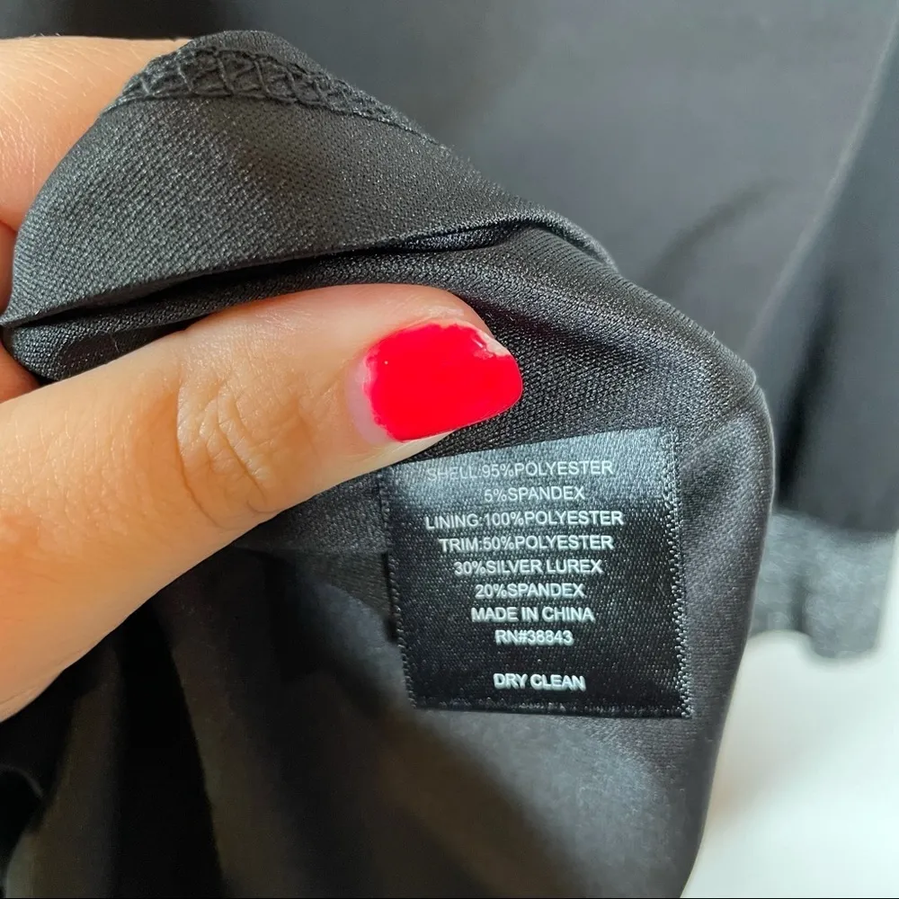 Sam Edelman Metallic Trim Shift Dress Size 0 - Image 8