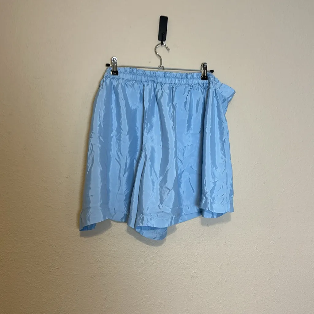 Athleta Womens Calm Cool Short in Baby Blue Lightweight‎ Relaxed Fit Size 3X - Image 7