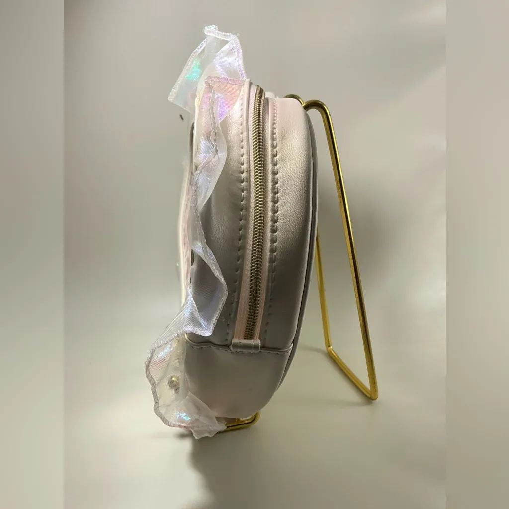 Rare HTF Japan Sanrio 2025 Hello Kitty Heart Shaped Pouch Ballet Core Zip Bag Pink - Image 2