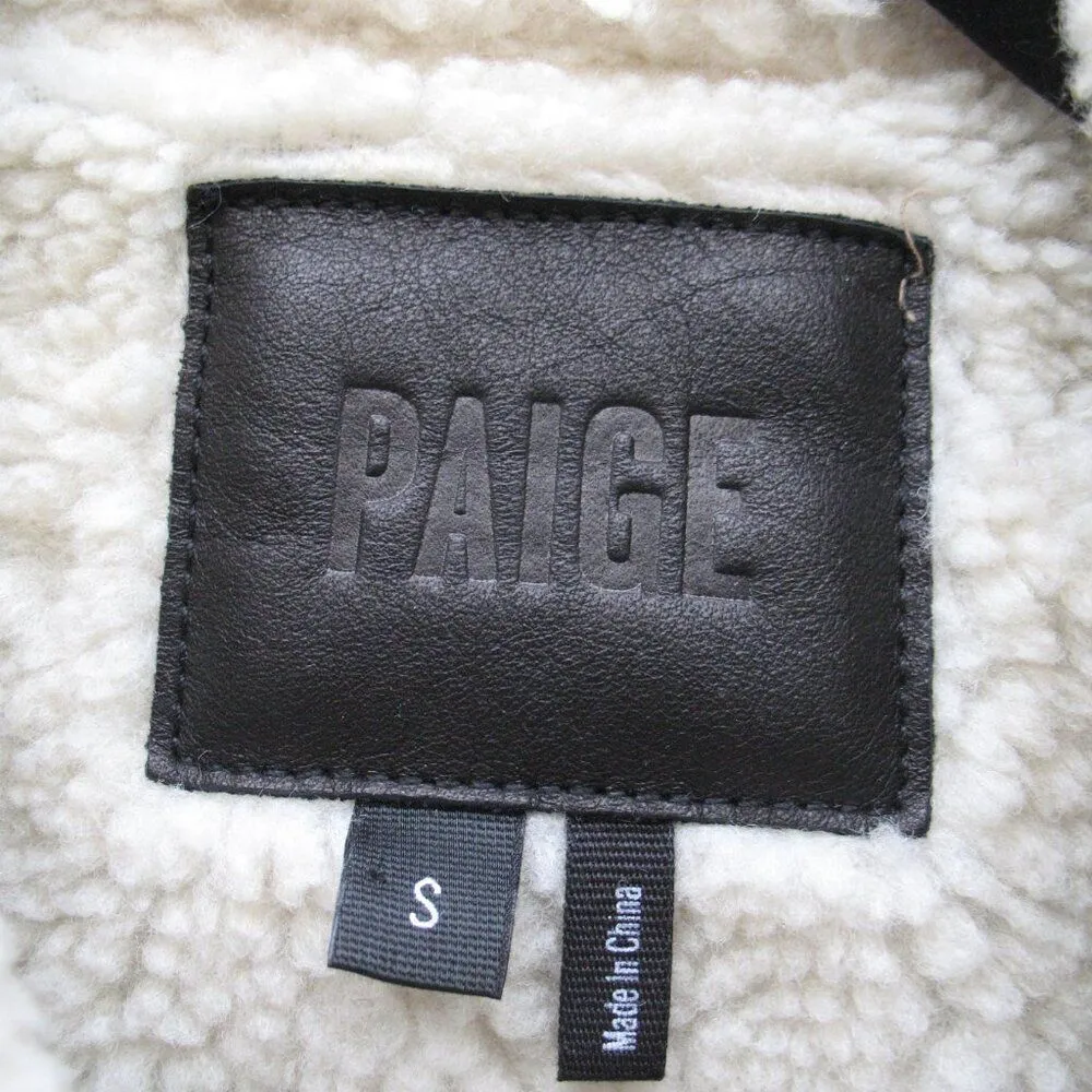 PAIGE Denim Black Sherpa Jacket - Image 11