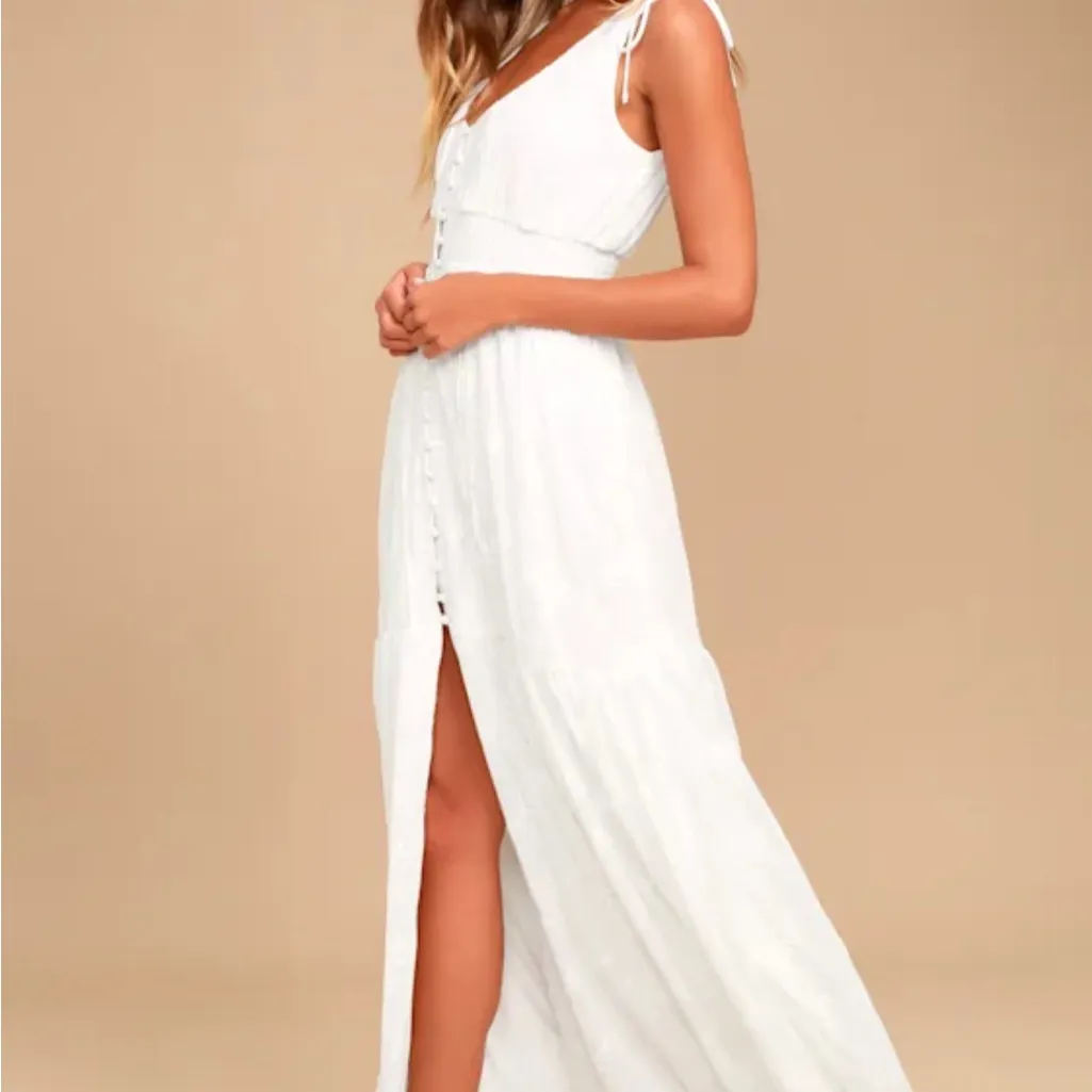 Lulus White Embroidered Maxi Dress - Image 2