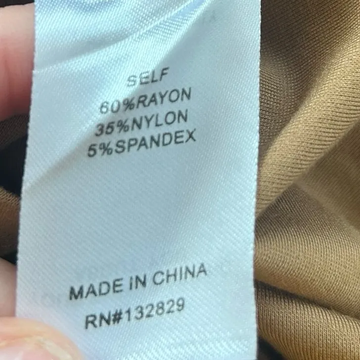 LPA Women's Size XS Cut Out
Long Sleeve Bodysuit 79 In Camel Tan Revolve. - Image 9