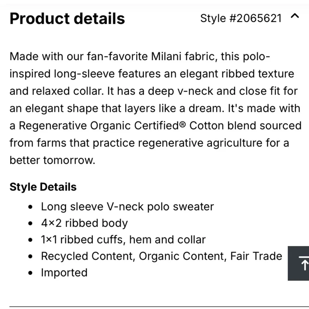 Prana Milani Polo v-neck ribbed sweater in charcoal grey. Stretch, slim fit med. - Image 9