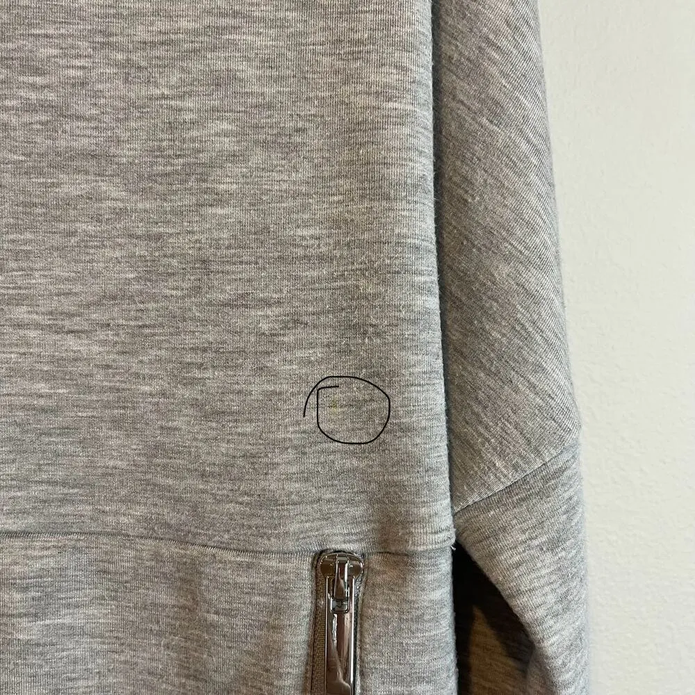 VARLEY Gray Bayliss Zippered Pocket Sweatshirt (Size Small) - Image 9