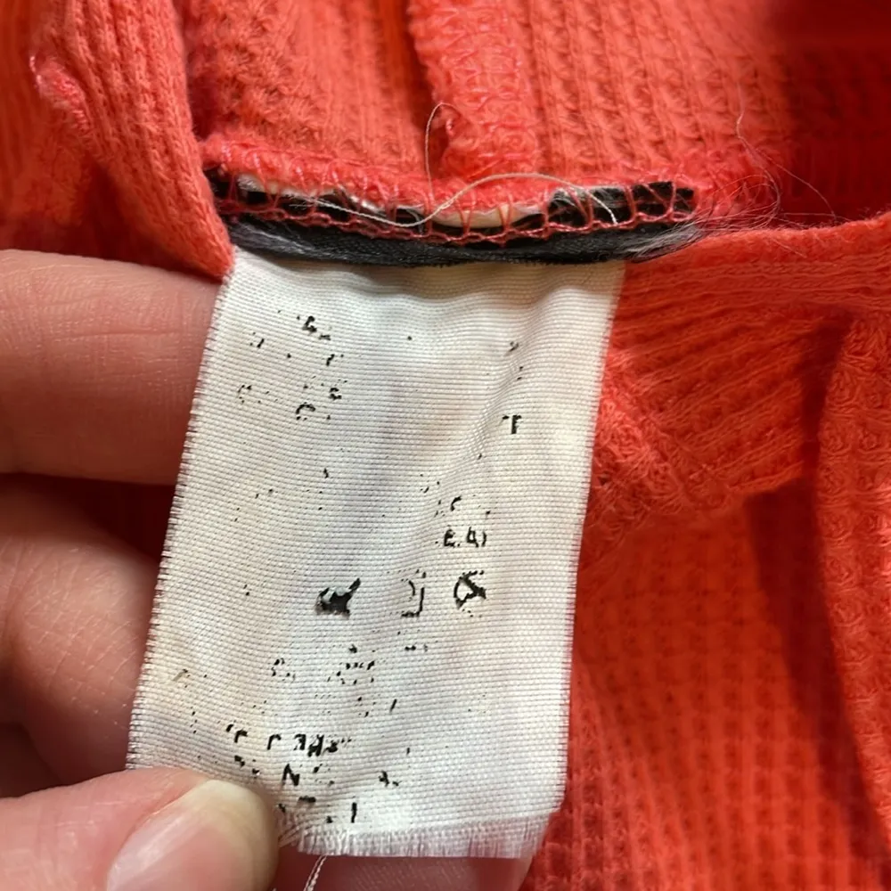 Coral Orange Lightweight Pull Over Hooded Sweatshirt Size undefined - Image 4