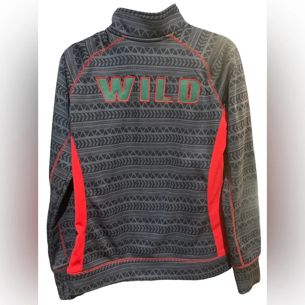 COLOSSEUM MINNESOTA WILD Poly Fleece 1/4 zip Pullover sweatshirt L - Image 7