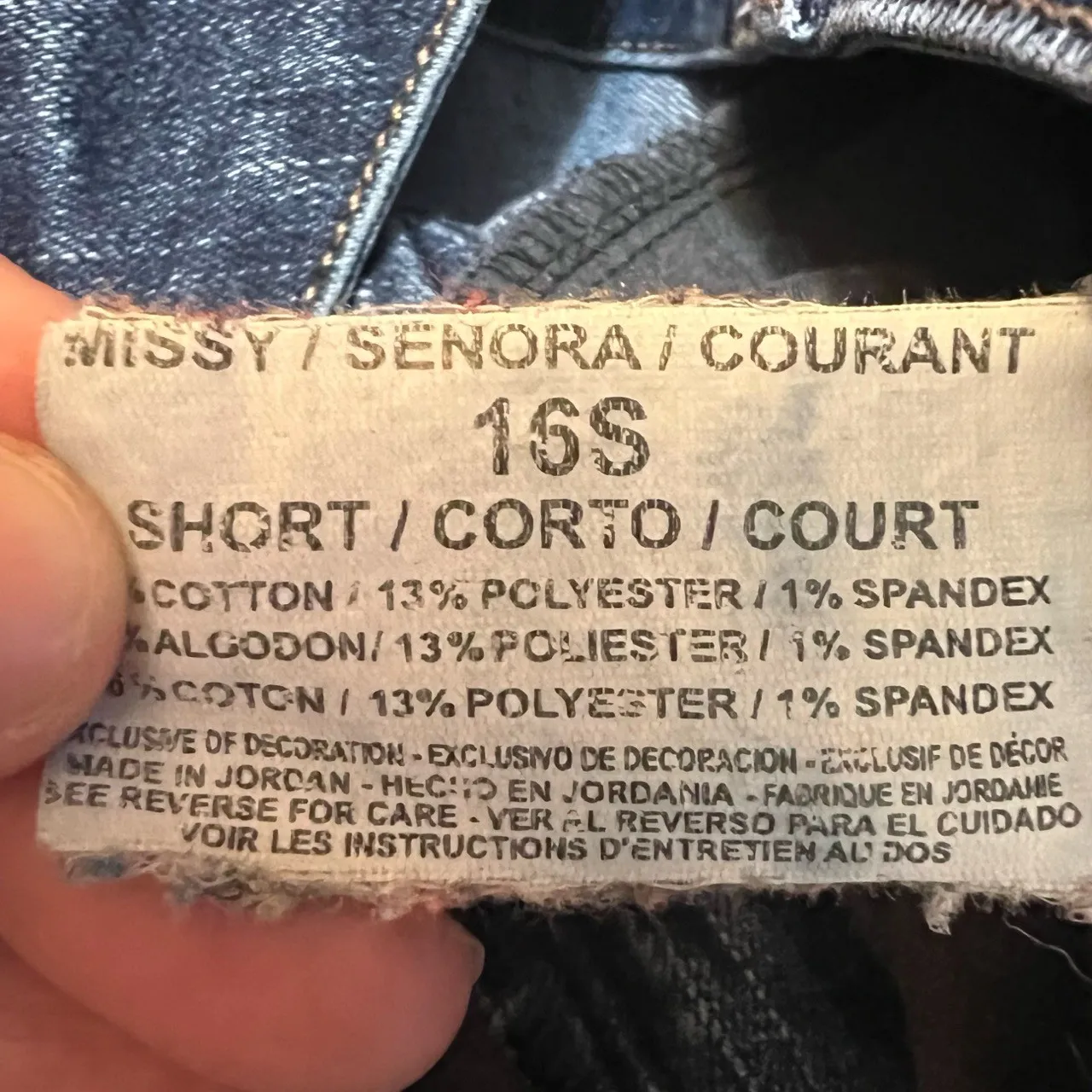 Bandolino Mandie Blue Jeans Womens 16S Short Straight Leg Classic Comfort - Image 7