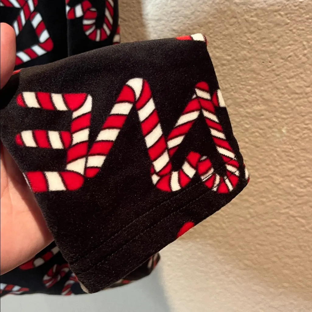 No Boundaries Juniors Women’s Love Candy Cane Christmas Pajama Pants Velour XXL - Image 4