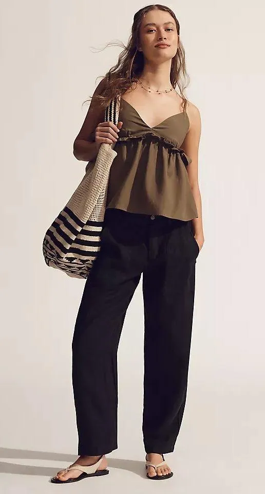 Sanctuary x Anthropologie Relaxed Linen Cruiser Pants - Image 2