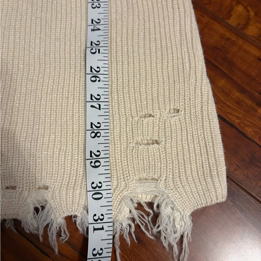 Revolve lovers + friends Keeney wool blend crochet knit distress Dress size xxs - Image 15