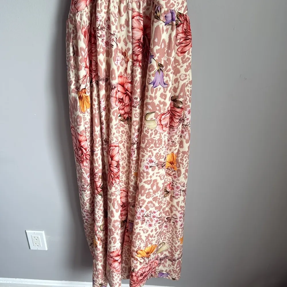 NEW Agua Bendita x revolve Tiana jumpsuit in pink Large - Image 7