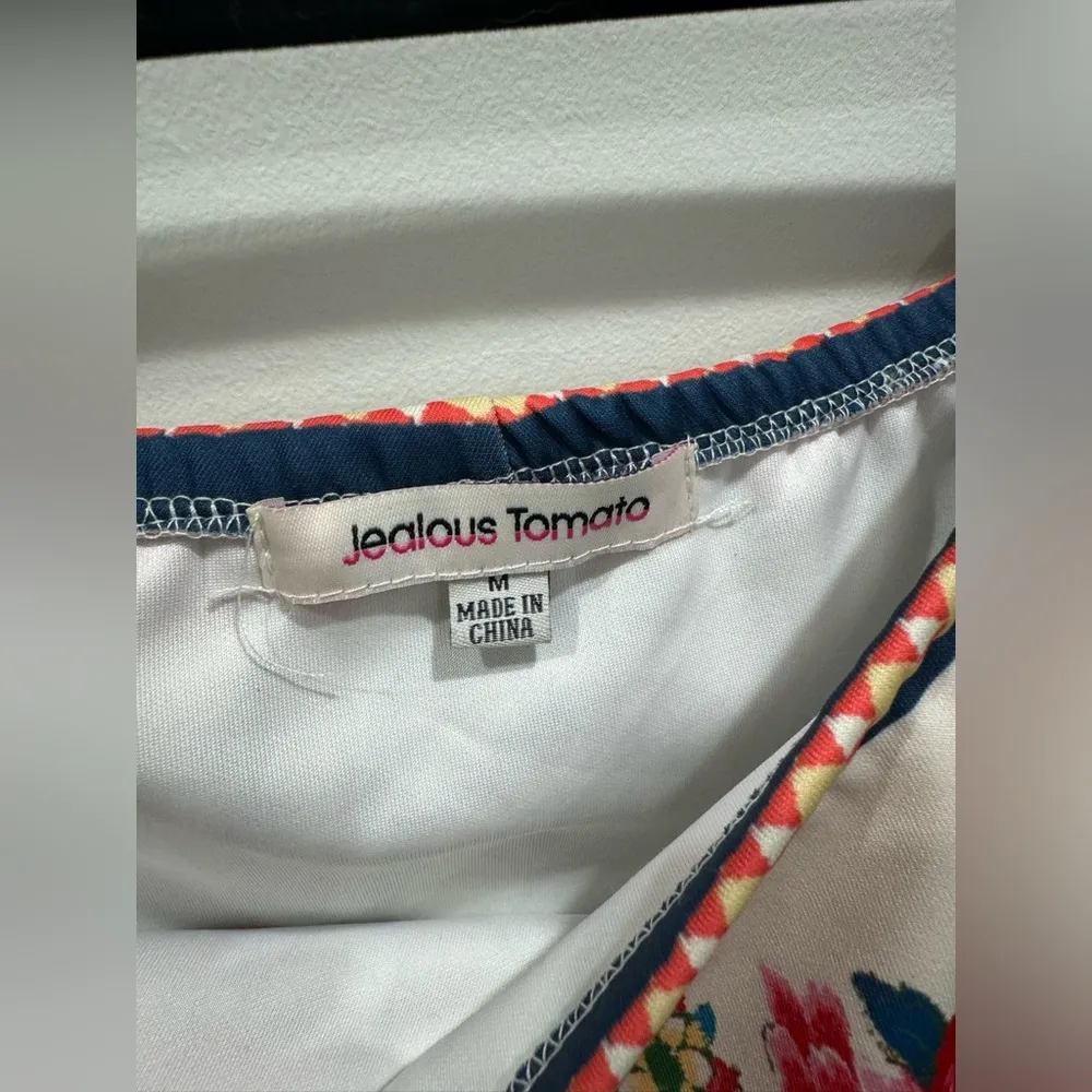Jealous Tomato Floral Off Shoulders Mini Dress Size M NWOT - Image 2