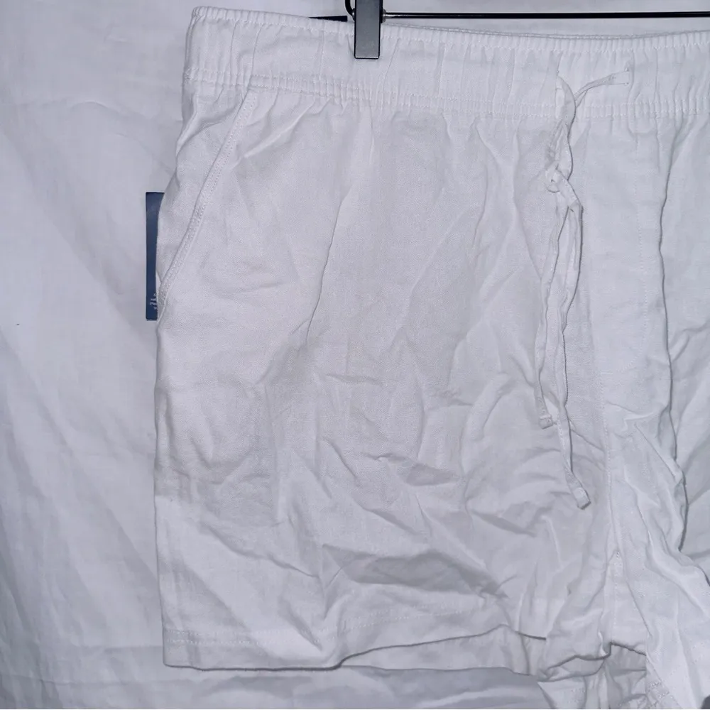 Gap NWT White Pull On High Waisted Linen Shorts size XXL - Image 2