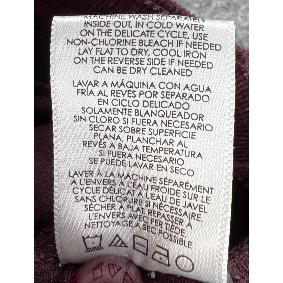 Cabi Corduroy Jeans Womens 4 Burgundy Red Skiny Stretch Career Casual #3197 - Image 12