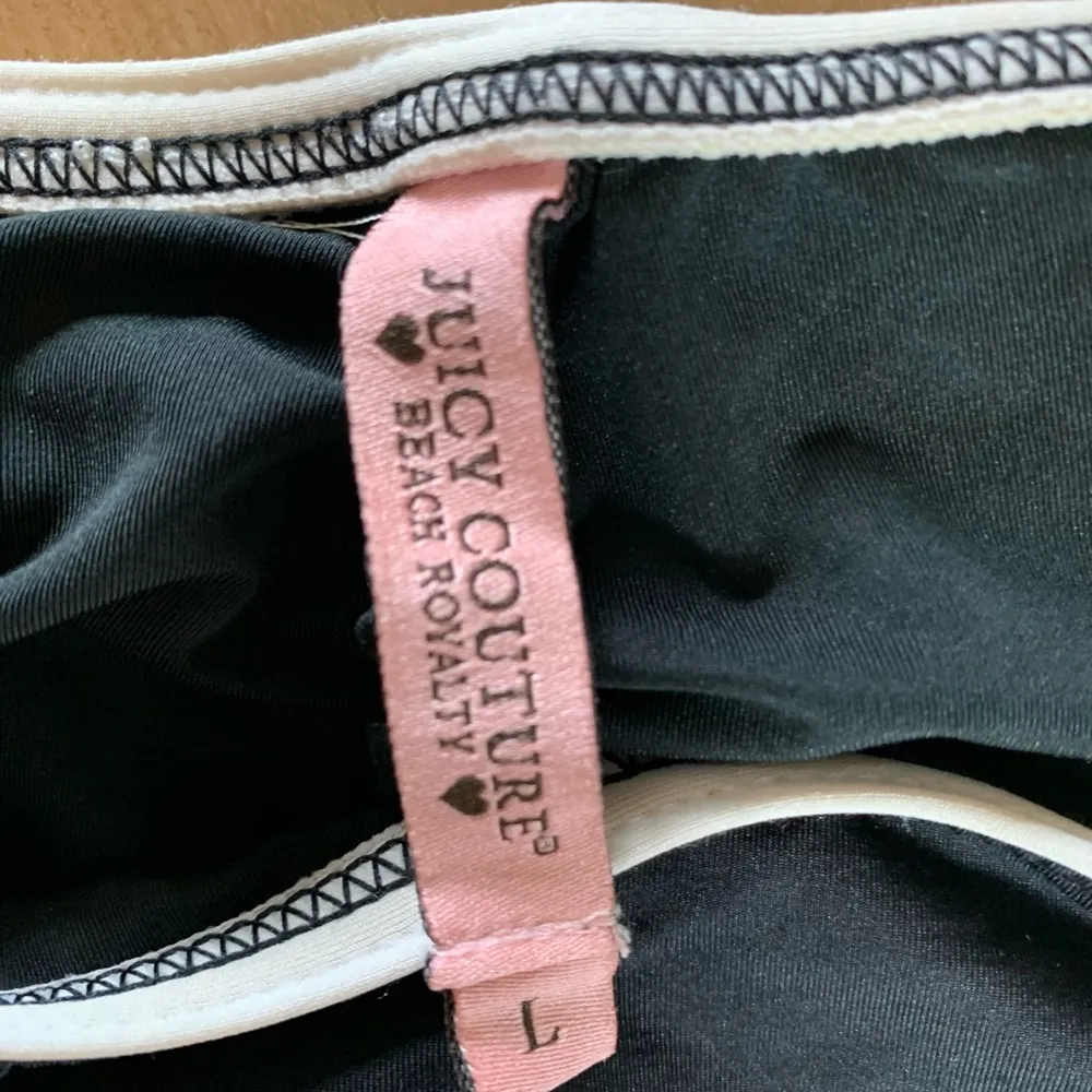 Juicy Couture Black Bikini Bottom Womens Large - Image 8