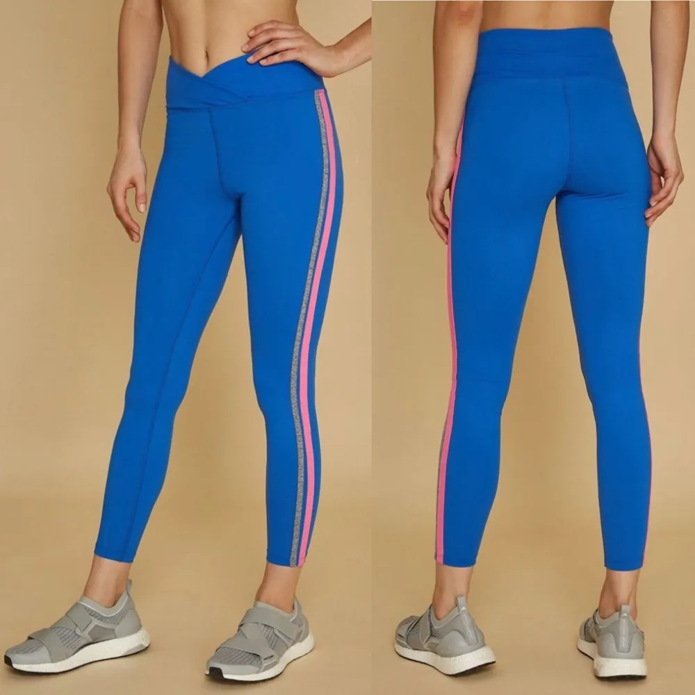 YEAR OF OURS 3 Color Racer Legging Blue Pink Size XS - Image 2