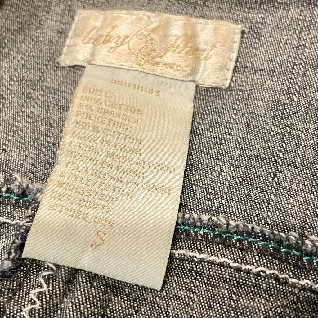 Baby Phat Vintage Tailored Cropped Denim Jacket w/ Embroidery & Scallop Hem - Image 5