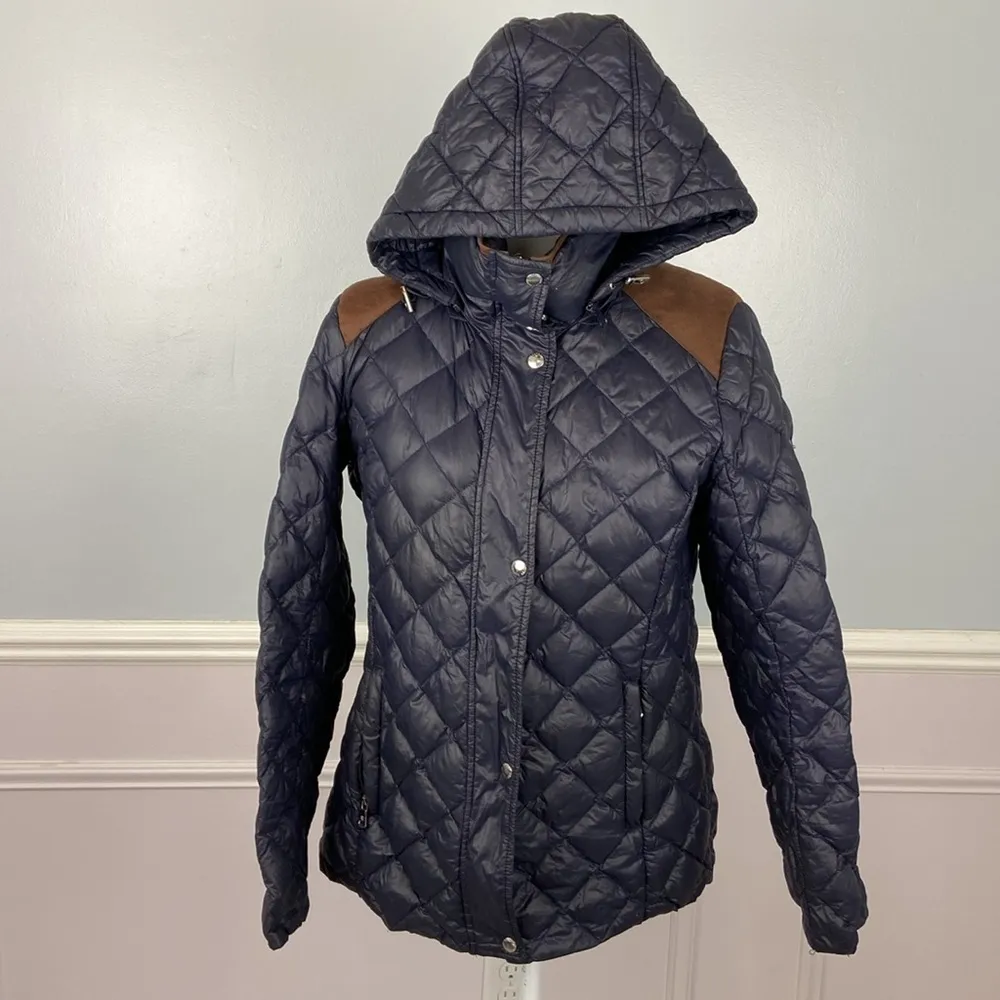 Ralph Lauren Small Iconic Puffer Down Jacket Polo RRL Hunting Coat Sz M Hooded, - Image 4