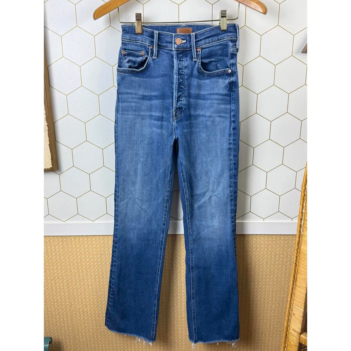 Mother Denim "The Tripper Ankle Fray" Flare Jeans - Size - 25 - Image 8