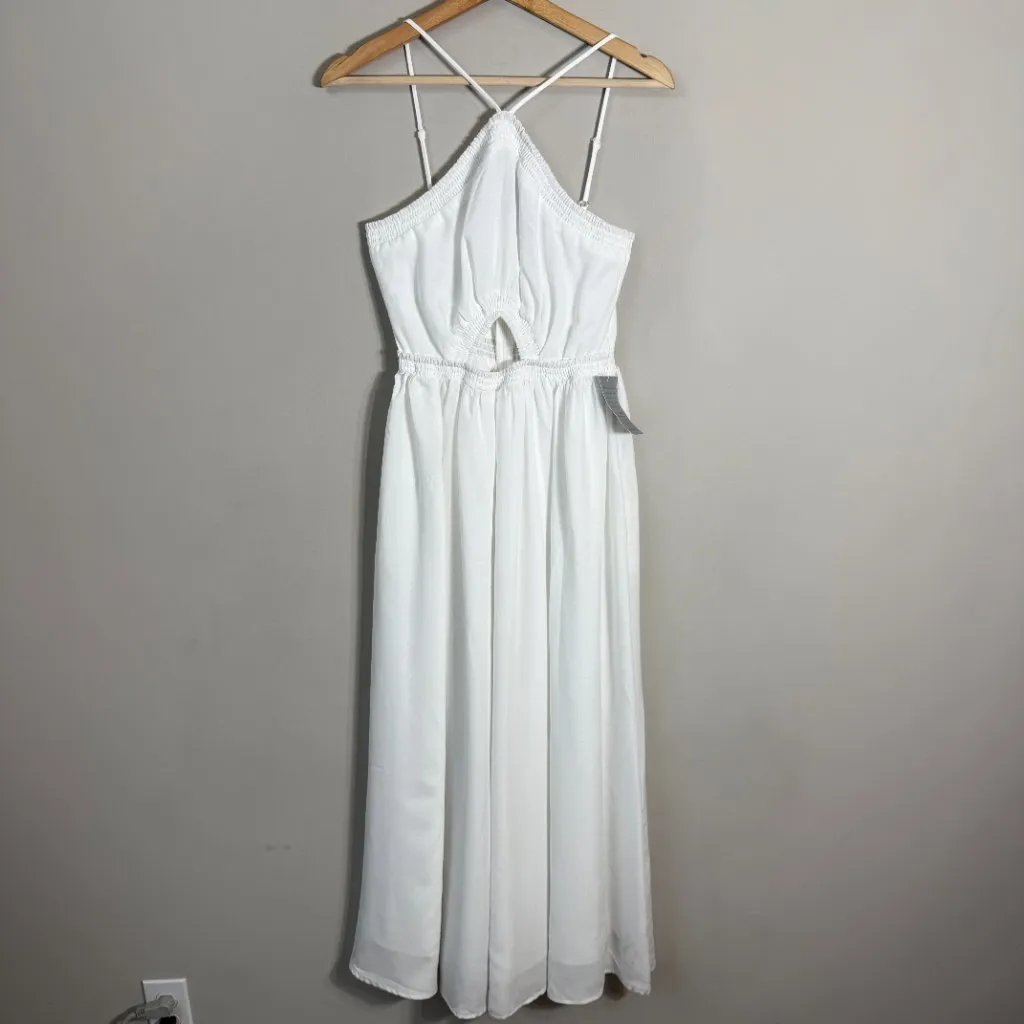 Petal + Pup Madi Maxi Dress Womens Small White Sleeveless Cut Out Flowy Boho NWT - Image 6