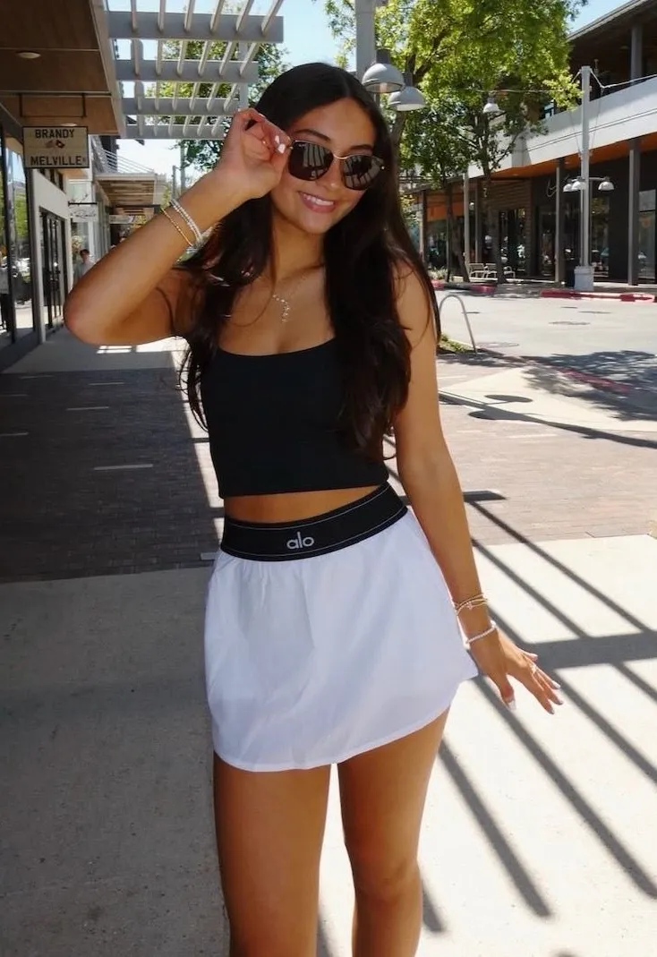 Alo Yoga White Skirt Tennis Match Point Small - $70 - From romina