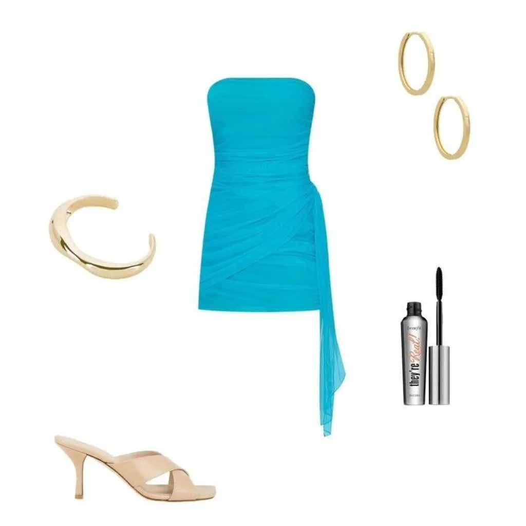 Amanda Uprichard x REVOLVE Anja Mini Dress in Tropical Turquoise Small Womens - Image 10