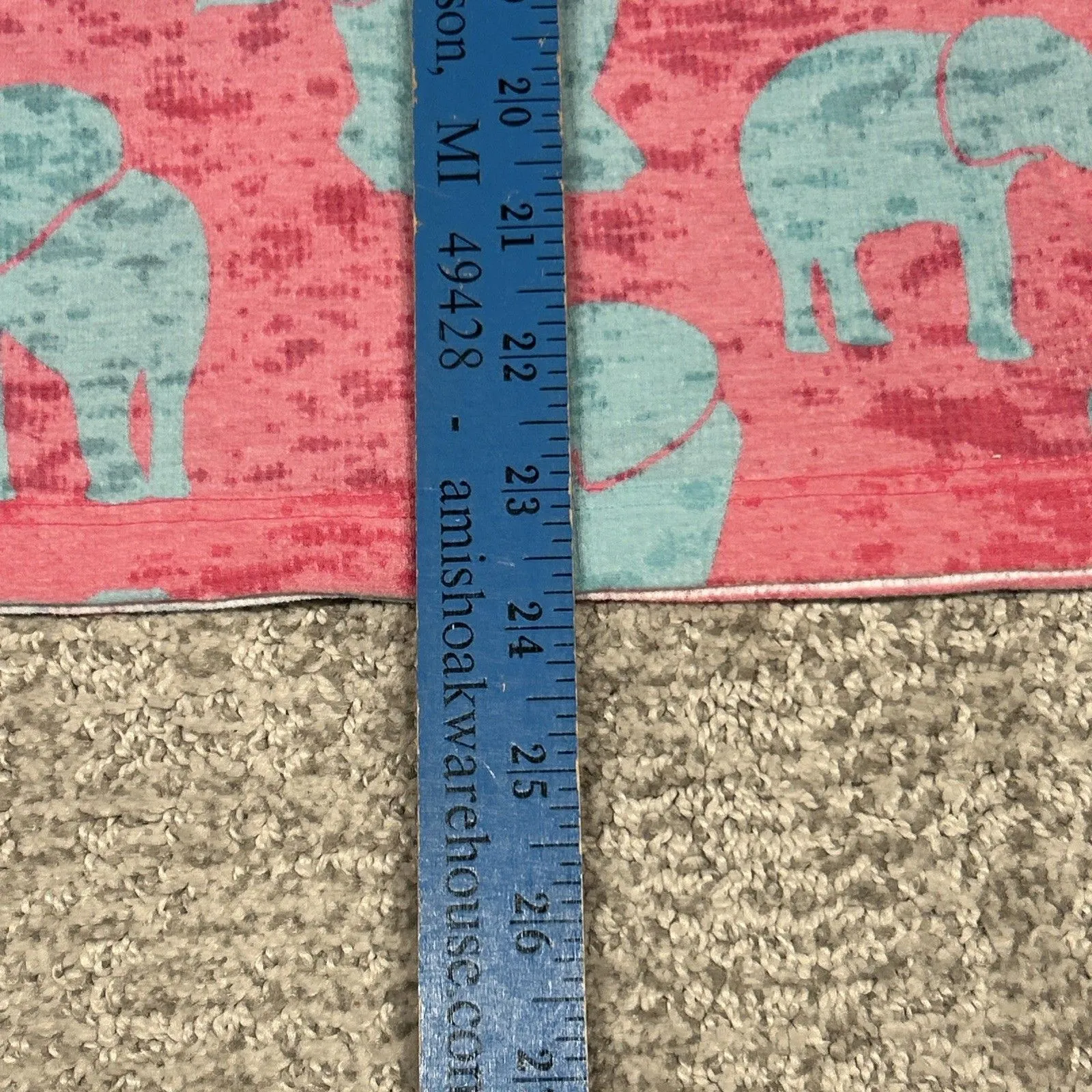 Before + Again Shirt Baby Waffle Tee Womens Small Elephant Print Sundance USA Blue - Image 7