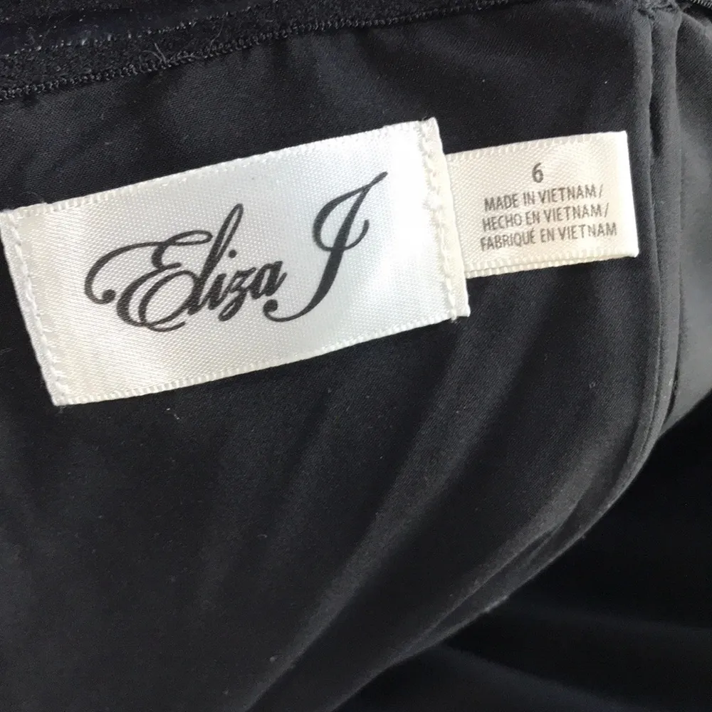 Eliza J Black Bow Twist Maxi Dress Formal Gown 6 - Image 10