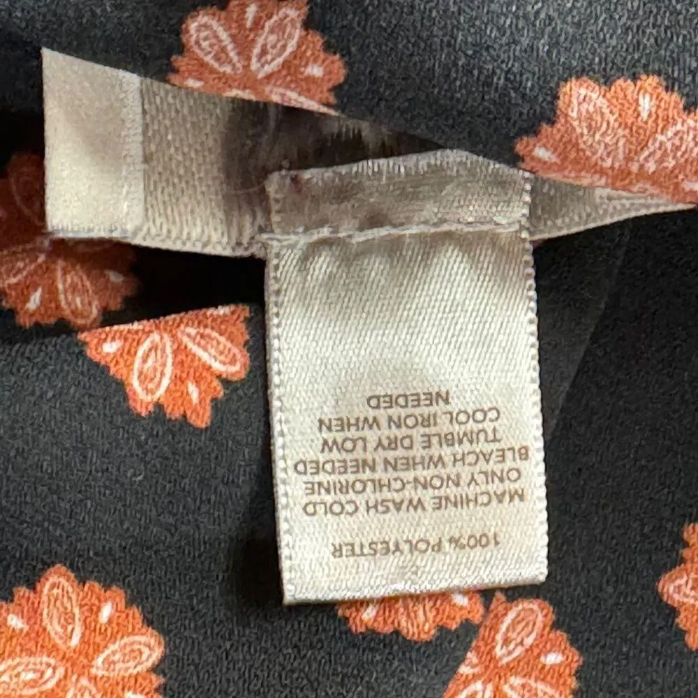 Ann Taylor LOFT X-Large Top Hi-Low Long Roll-Tab Sleeve Lightweight Pocket Black - Image 10