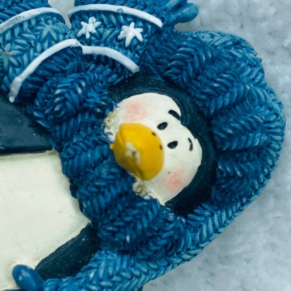 Penguin Winter Holiday Long Spring Legs Scarf Yellow Feet Blue White Yellow - Image 2