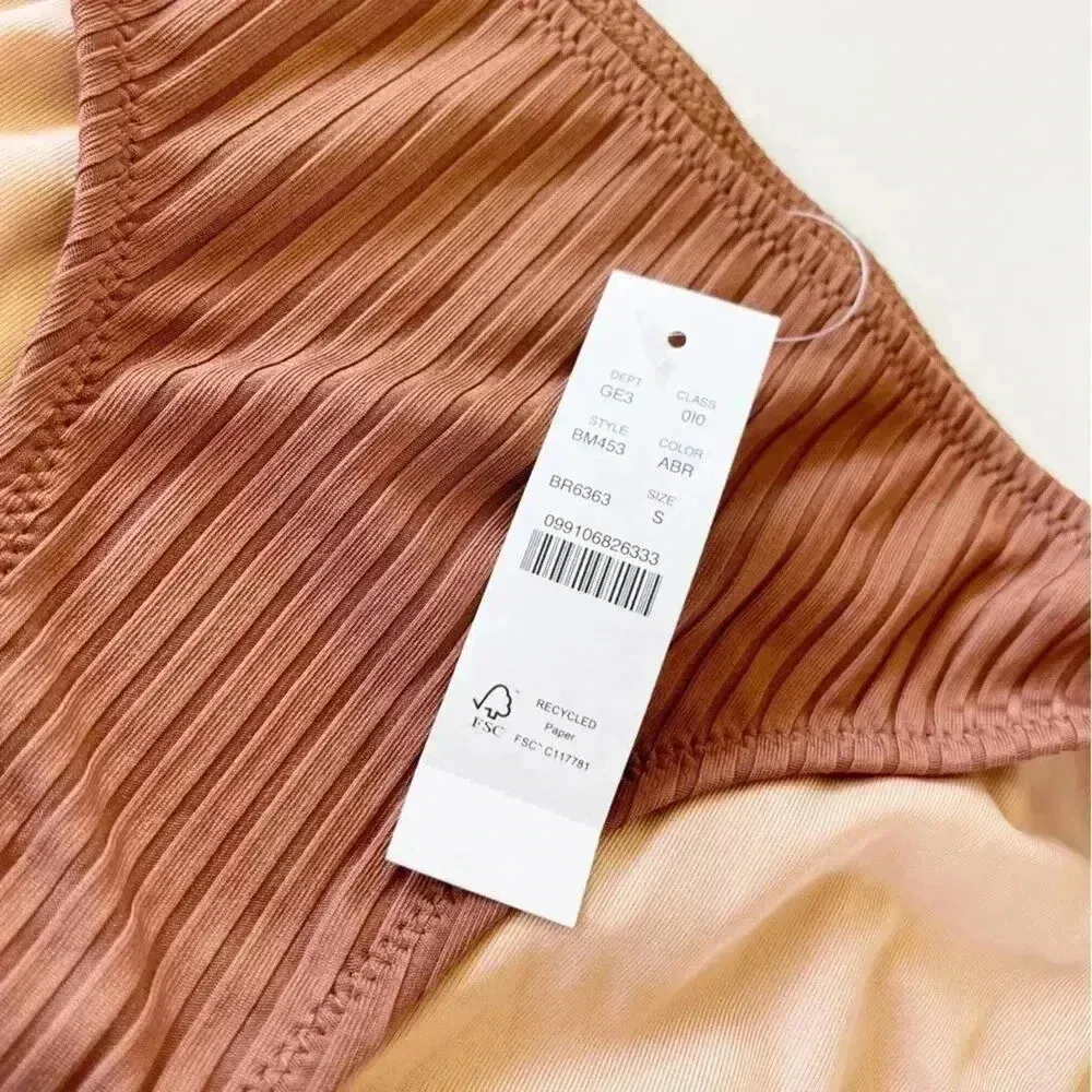 J.Crew  Wide Rib hipster full coverage bikini bottom Appalachian Brown Small NWT - Image 4