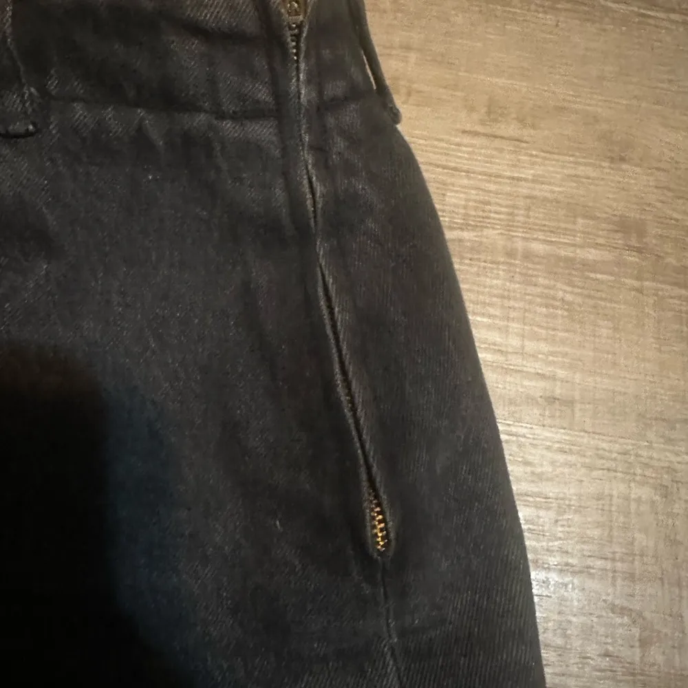 Vintage 80’s Bongo Gene Montesanto Black Denim Jean Skirt Women’s SZ 26” - Image 3