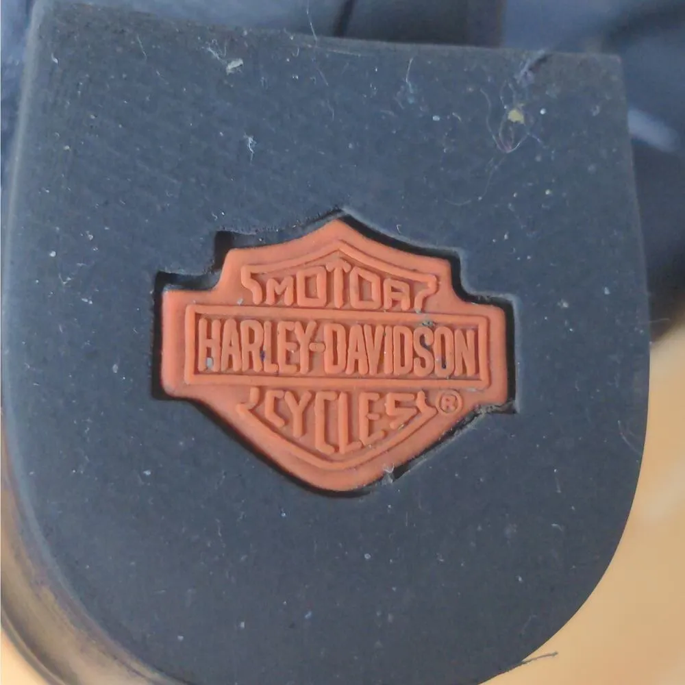 HARLEY DAVIDSON Sadie D84068 Boots Black Side Zip Harness Women Shoes Size 8.5 - Image 15