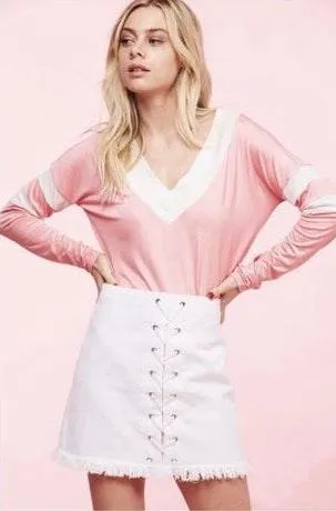 Cross My Heart Denim Skirt  - Image 2