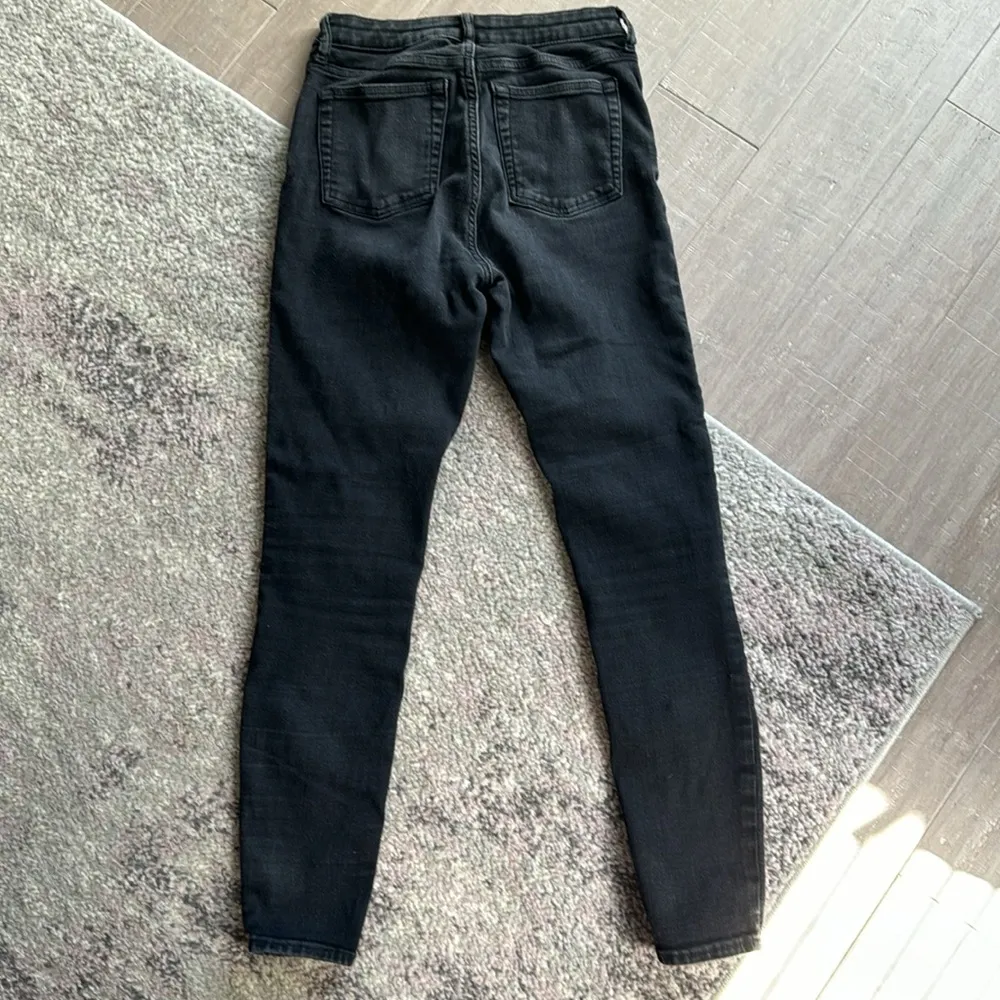 Free Assembly Women's Black Skinny Straight Leg Pants Jeans Denim Sz 6 - Image 4