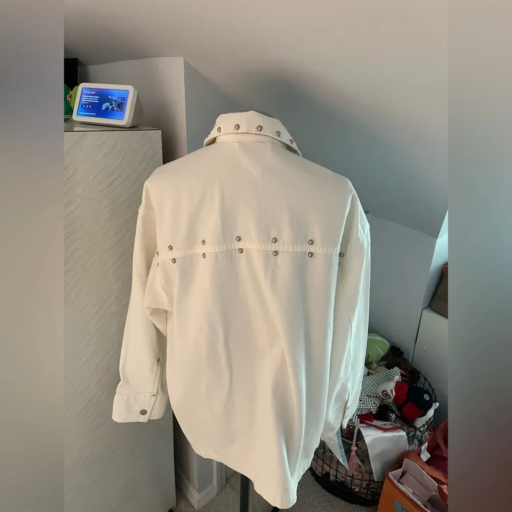 Universal Threads  White Studded Jacket - Image 3